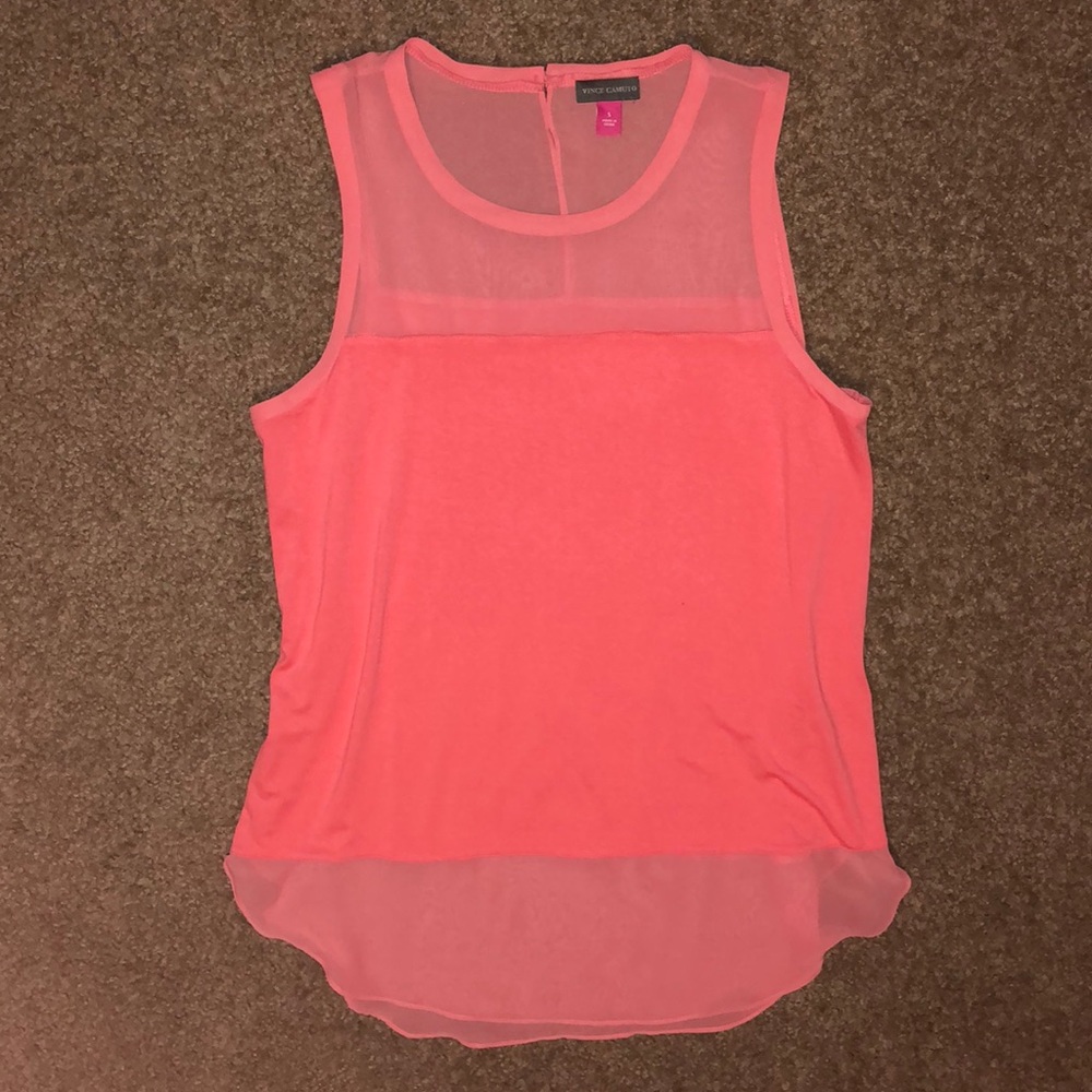 Pink Vince Camino Sheer Blouse